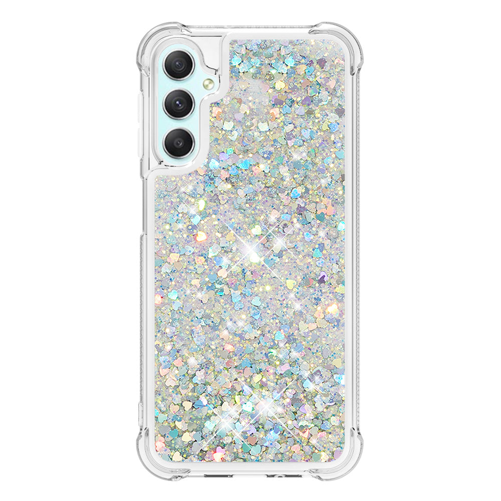 YB Quicksand Series-1 for Samsung Galaxy A24 4G Liquid Glitter Phone Case Soft TPU Protective Cover YB Quicksand Series-1 for Samsung Galaxy A24 4G Liquid Glitter Phone Case Soft TPU Protective Cover